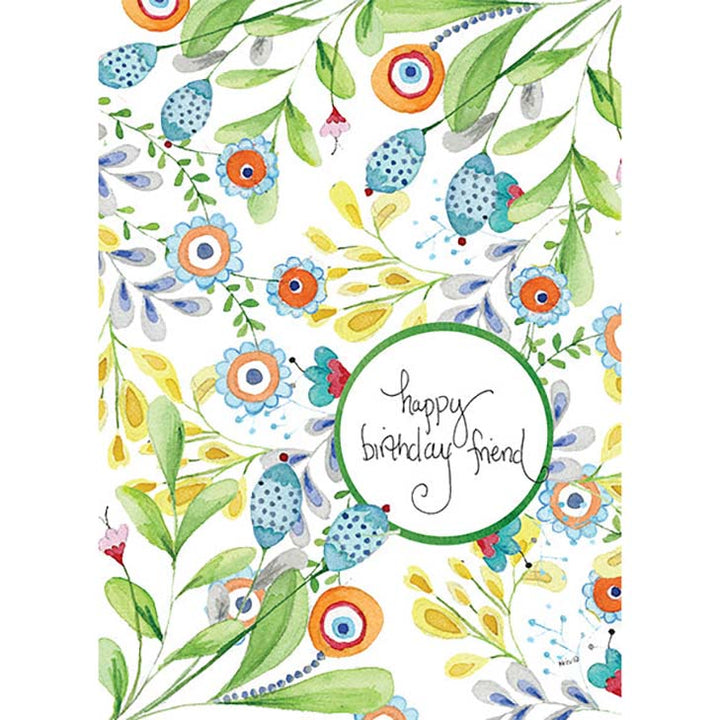 Kris-10's Creations Friendly Floral Birthday Card