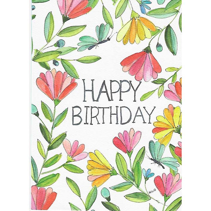 Kris-10's Creations Pretty Flower Garden Birthday Card
