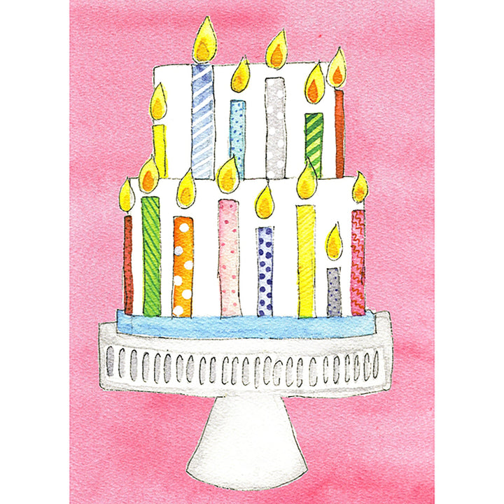 Kris-10's Creations Pink Birthday Cake Pink Birthday Cake Card