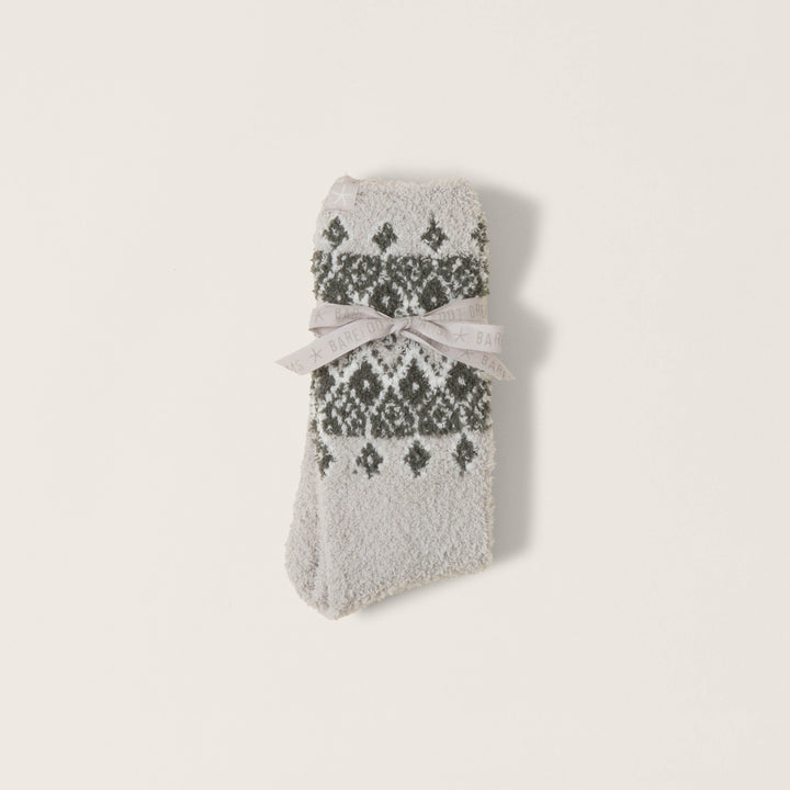 CozyChic® Fair Isle Socks - Malibu Mist Multi