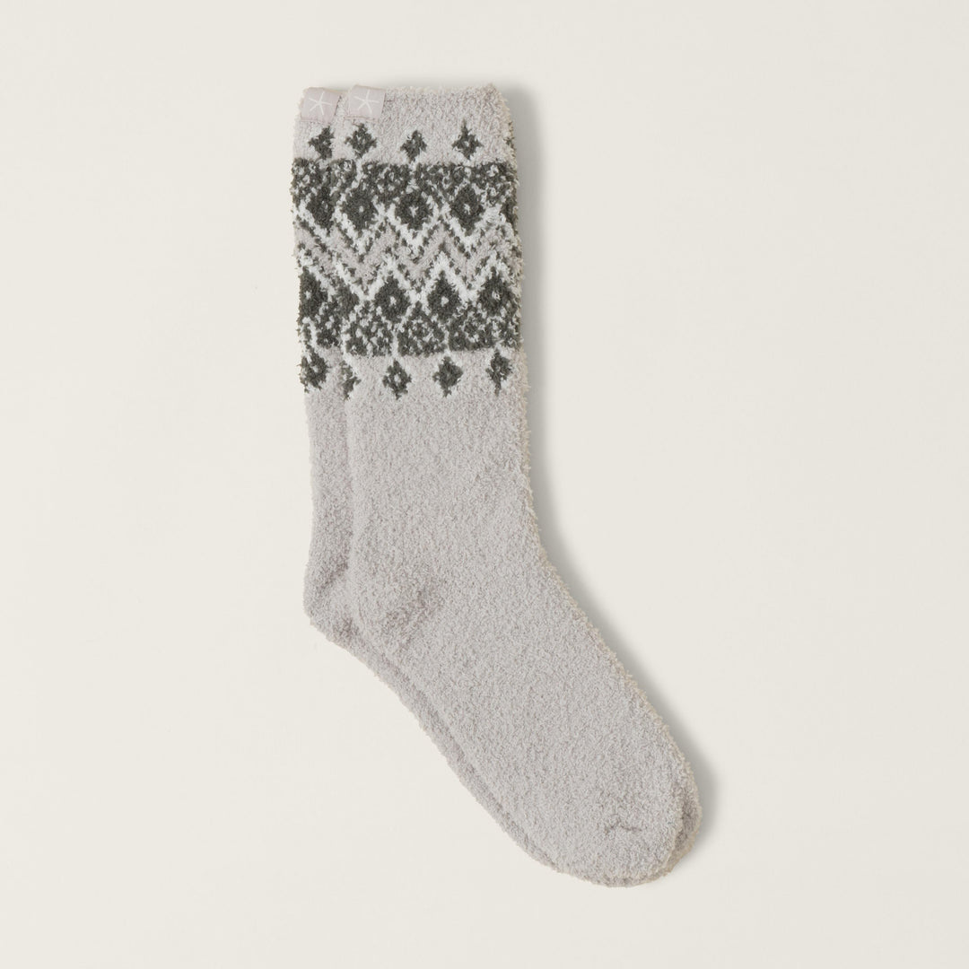 CozyChic® Fair Isle Socks - Malibu Mist Multi