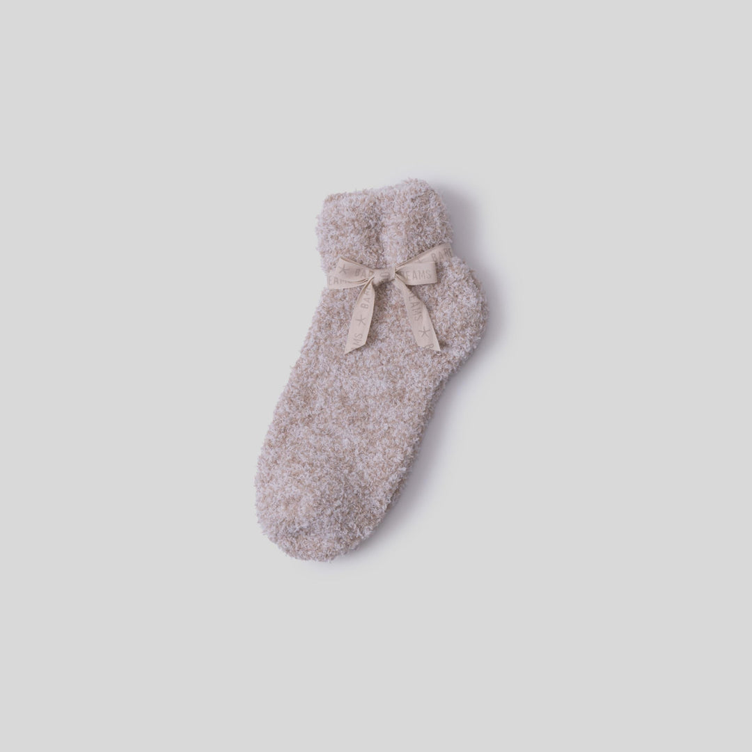 CozyChic® Heathered Tennis Socks -  Heathered Stone