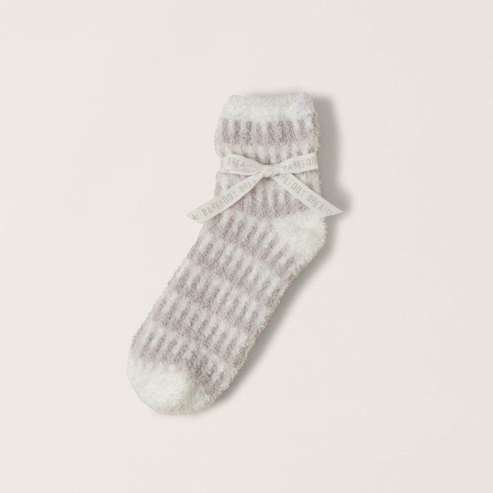 CozyChic® Stripe Geo Tennis Socks  Pearl Multi