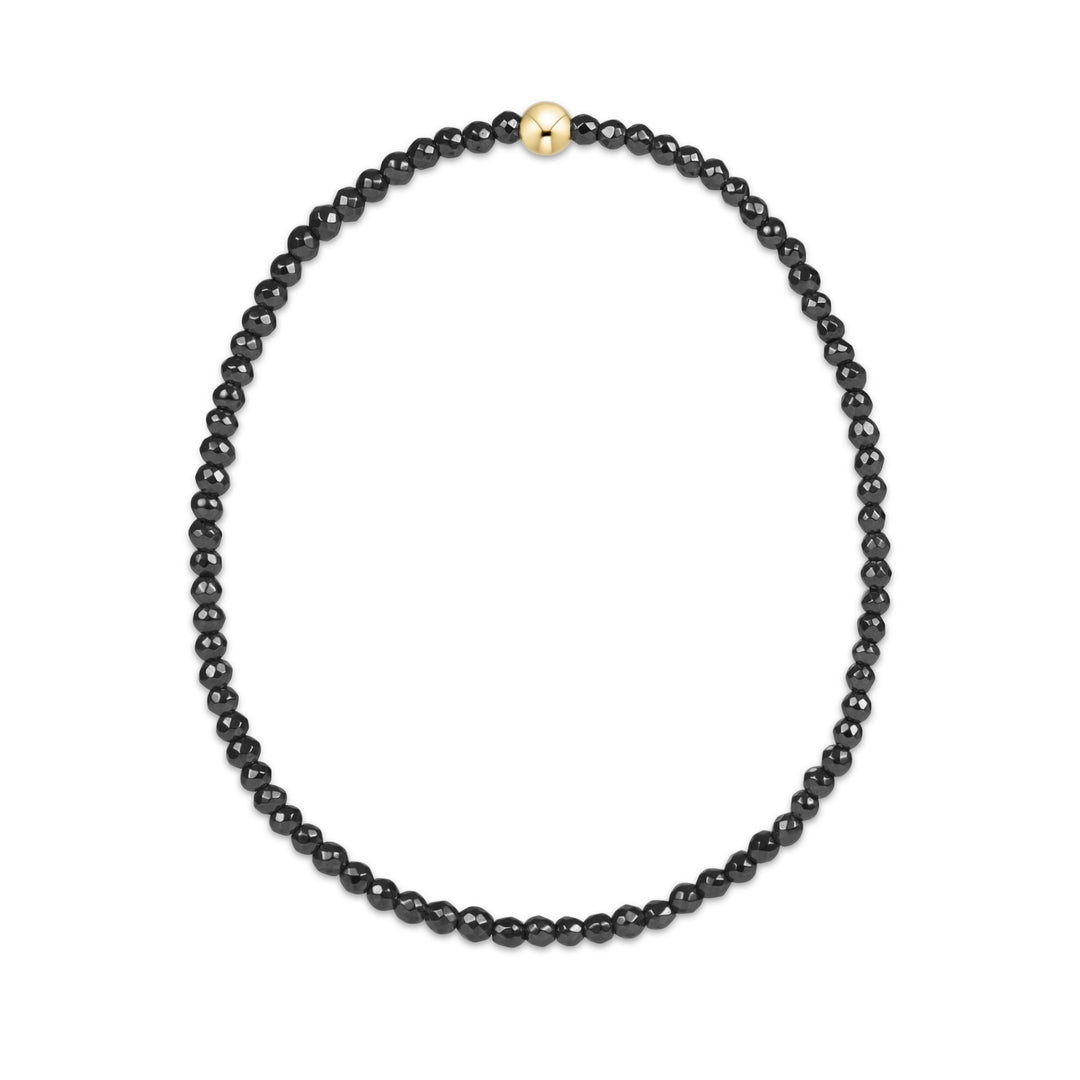 enewton Extends - Faceted Hematite 2mm Bead Bracelet