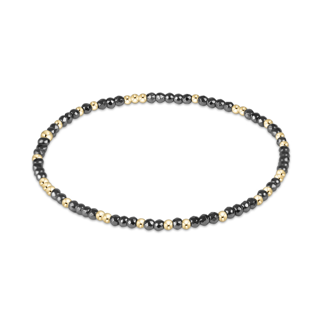 enewton Extends - Hope Unwritten Silver Faceted Hematite 2mm Bead Bracelet