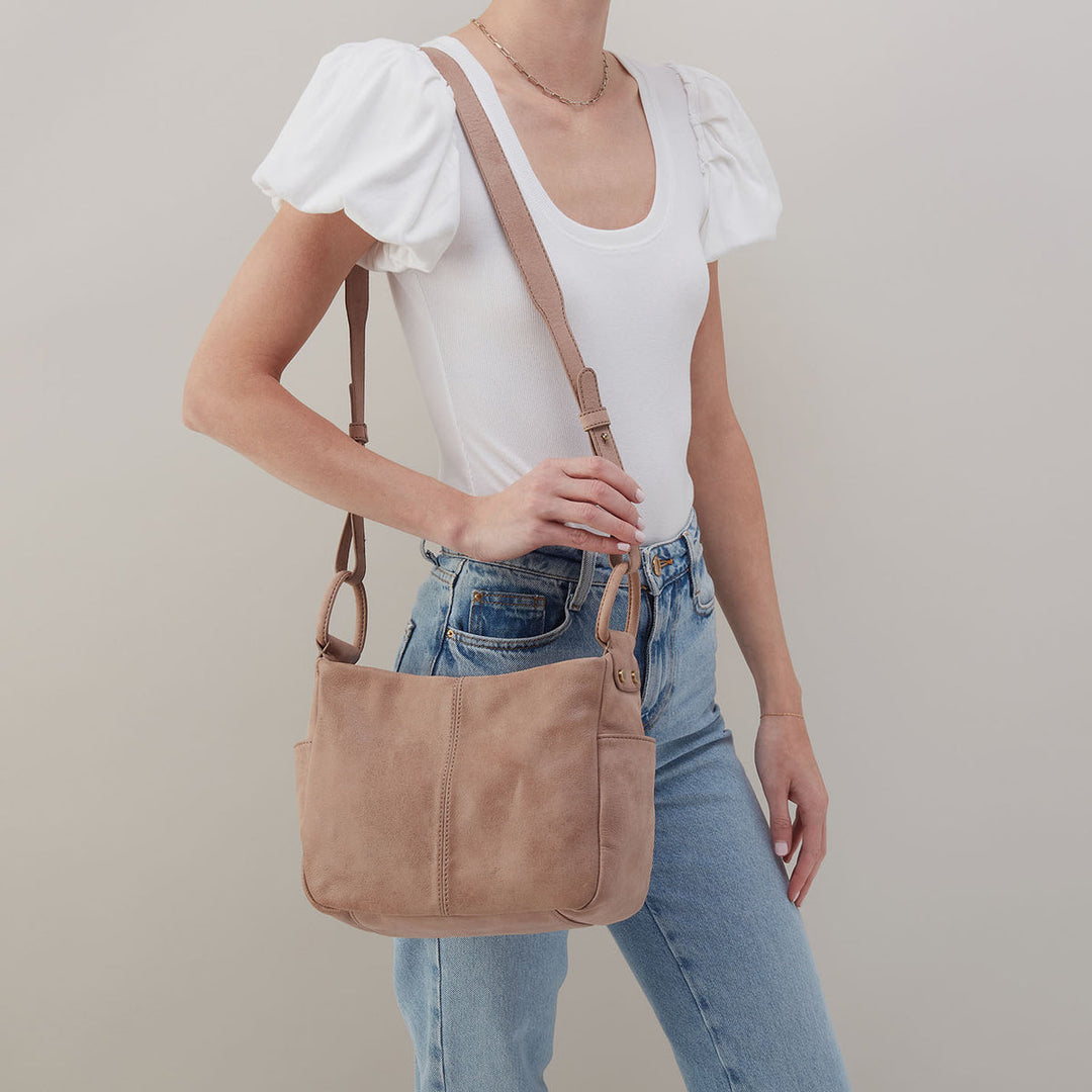 Hobo Sheila Medium Satchel - Hazel Buffed Leather