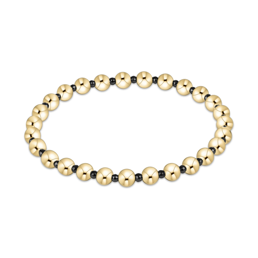 enewton Faceted Hematite Grateful Pattern 5mm Bead Bracelet