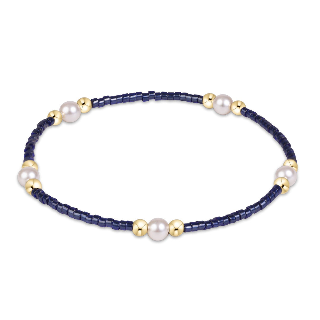 enewton Gameday Hope Purpose Pearl Bracelet - Navy