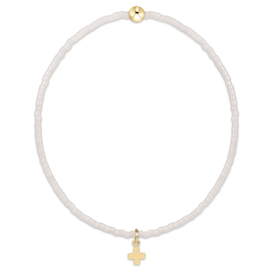 enewton Hope Classic Milkshake Bracelet - Signature Cross Small Gold Charm