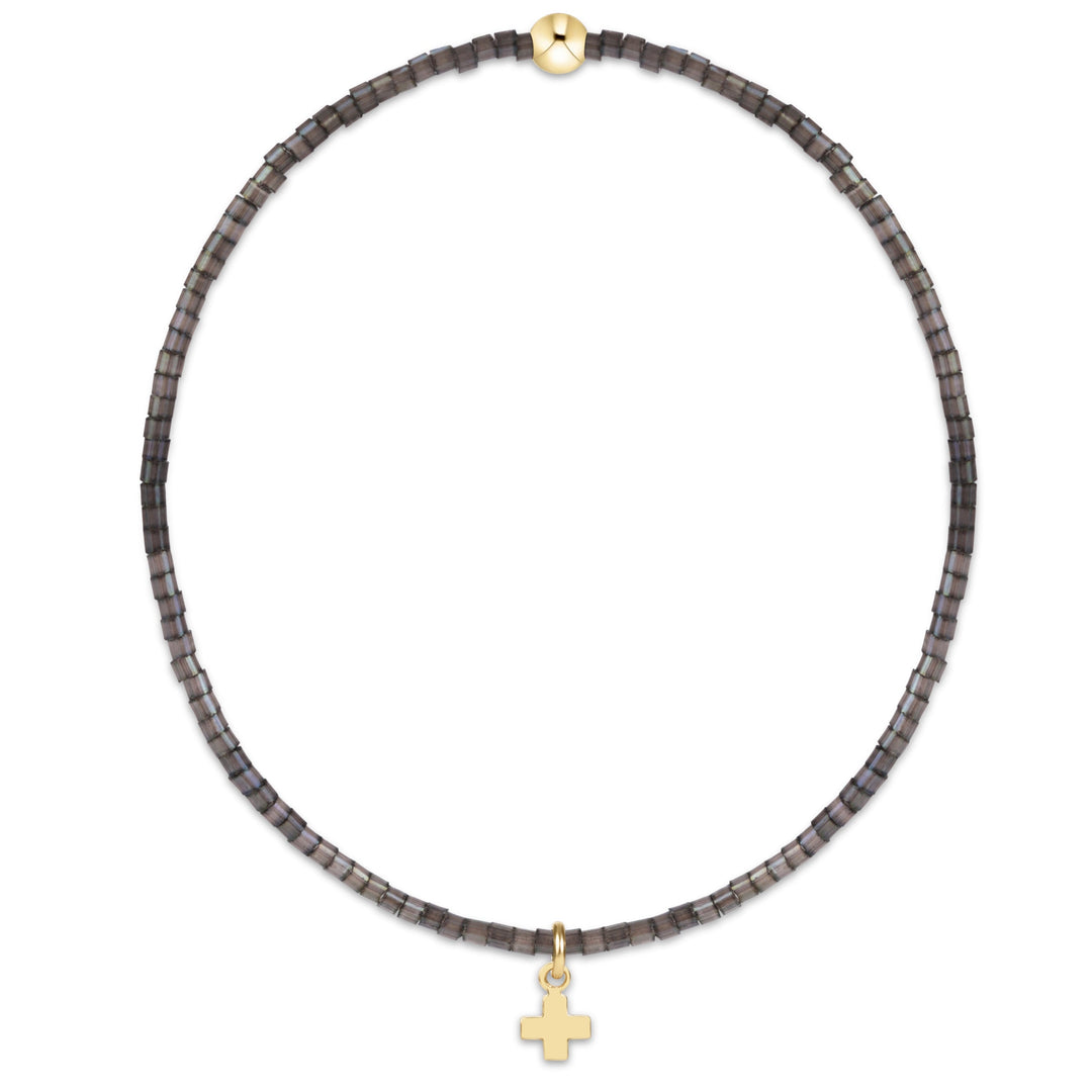 enewton Hope Classic Moonlight Bracelet - Signature Cross Small Gold Charm