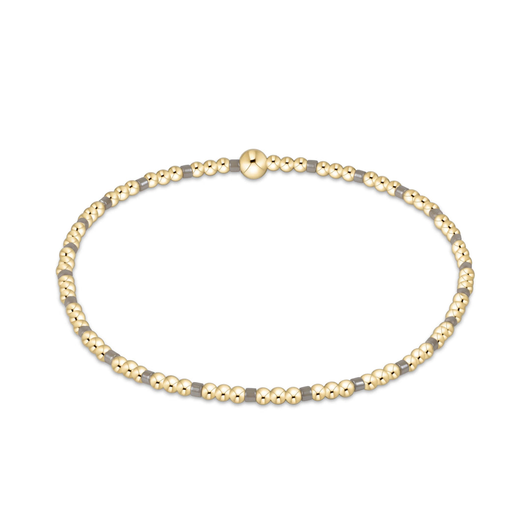 enewton Hope Sincerity Pattern 2mm Bead Bracelet - Milkshake