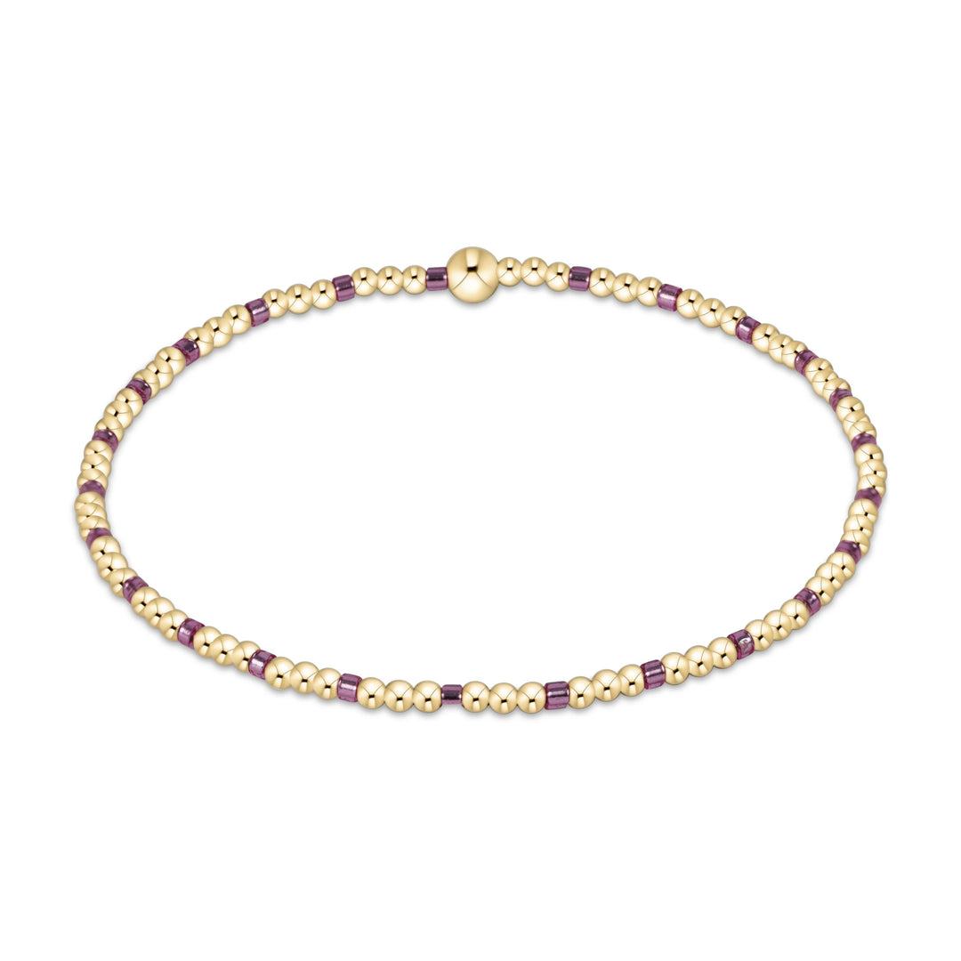 enewton Sincerity Pattern 2mm Bead Bracelet - Pink Metallic