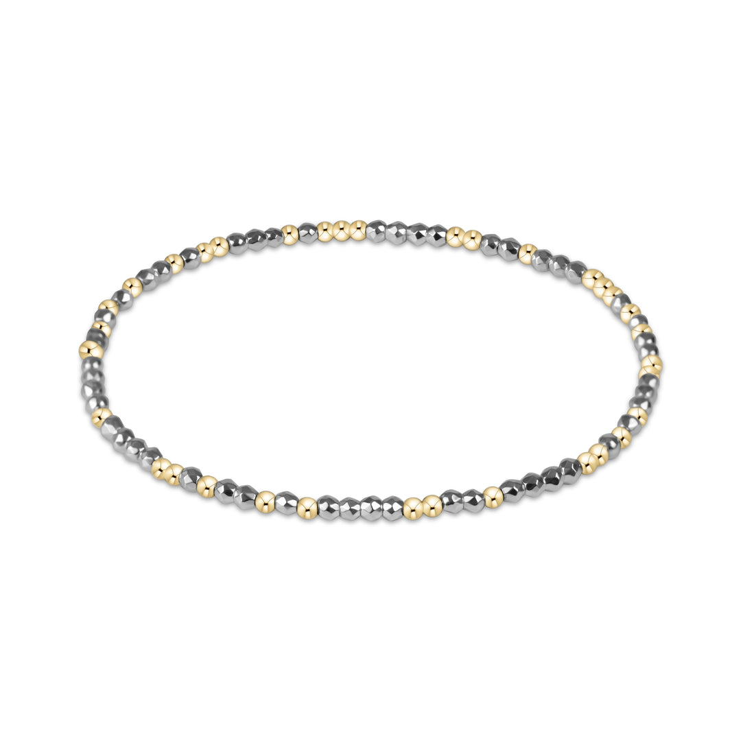enewton Hope Unwritten Bright Silver Faceted Hematite 2mm