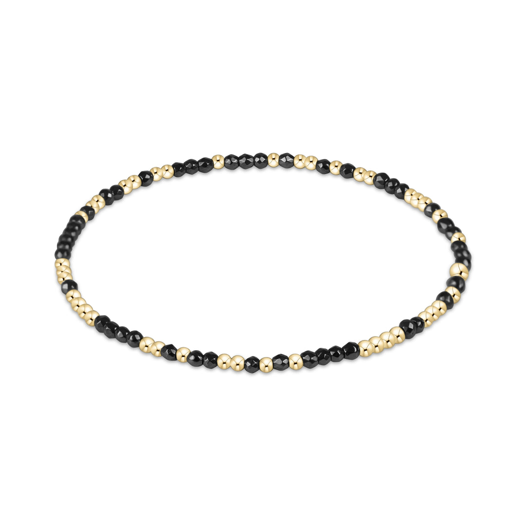 enewton Hope Unwritten Faceted Hematite 2mm Bead Bracelet