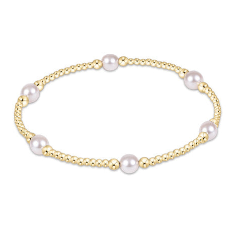 enewton Purpose Pearl 5mm Gold Bracelet