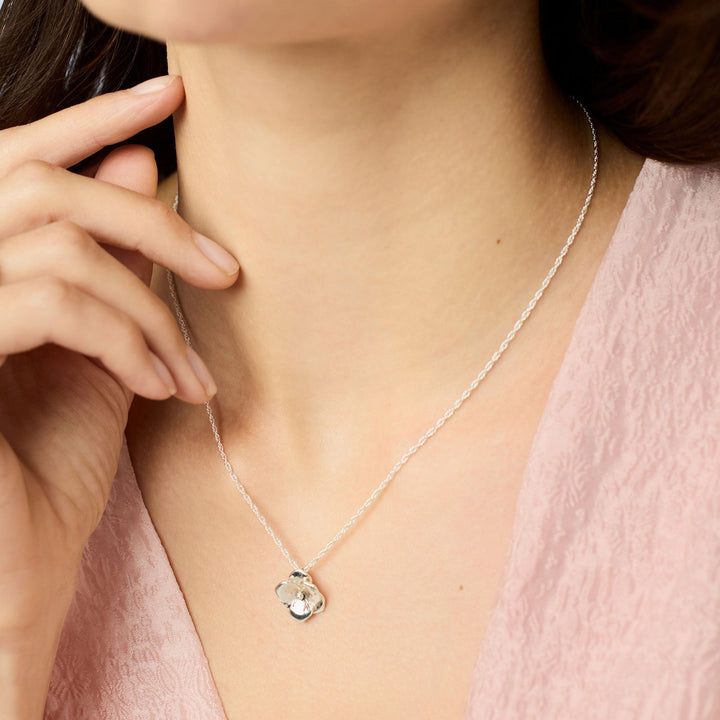 Julie Vos Bloom Delicate Necklace - Silver/OS