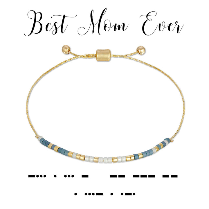 Dot & Dash Morse Code Bracelet - Best Mom Ever