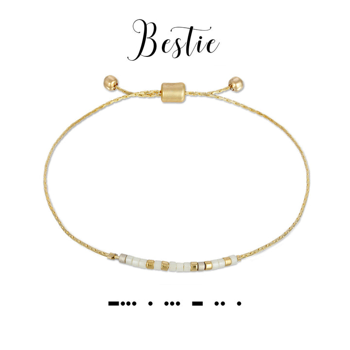 Dot & Dash Morse Code Bracelet - Bestie