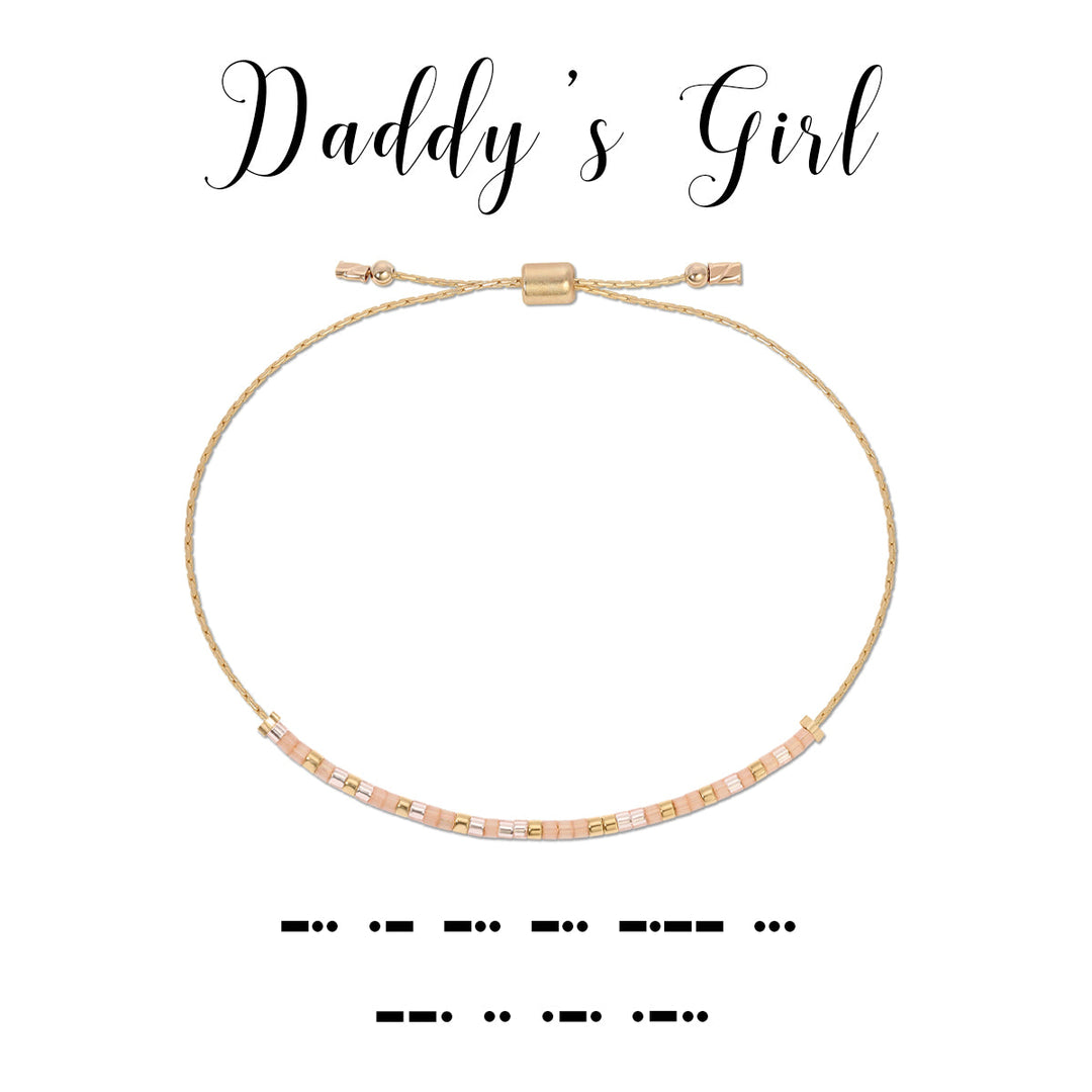 Dot & Dash Morse Code Bracelet - Daddy's Girl