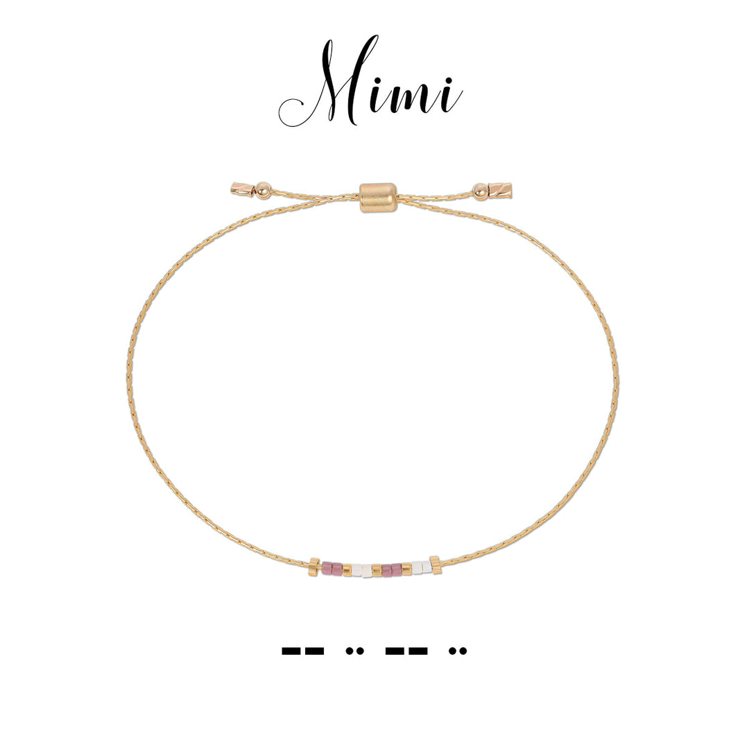 Dot & Dash Morse Code Bracelet - Mimi