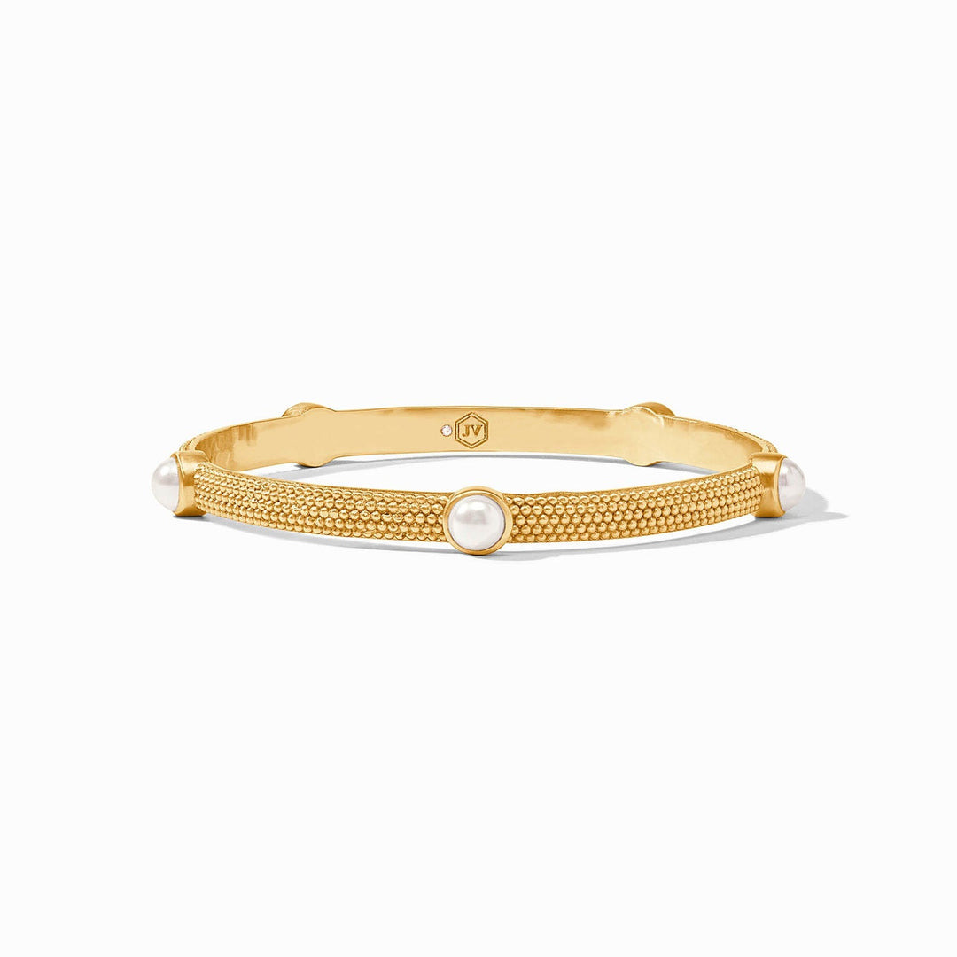 Julie Vos Cabochon Bangle -Pearl/Small