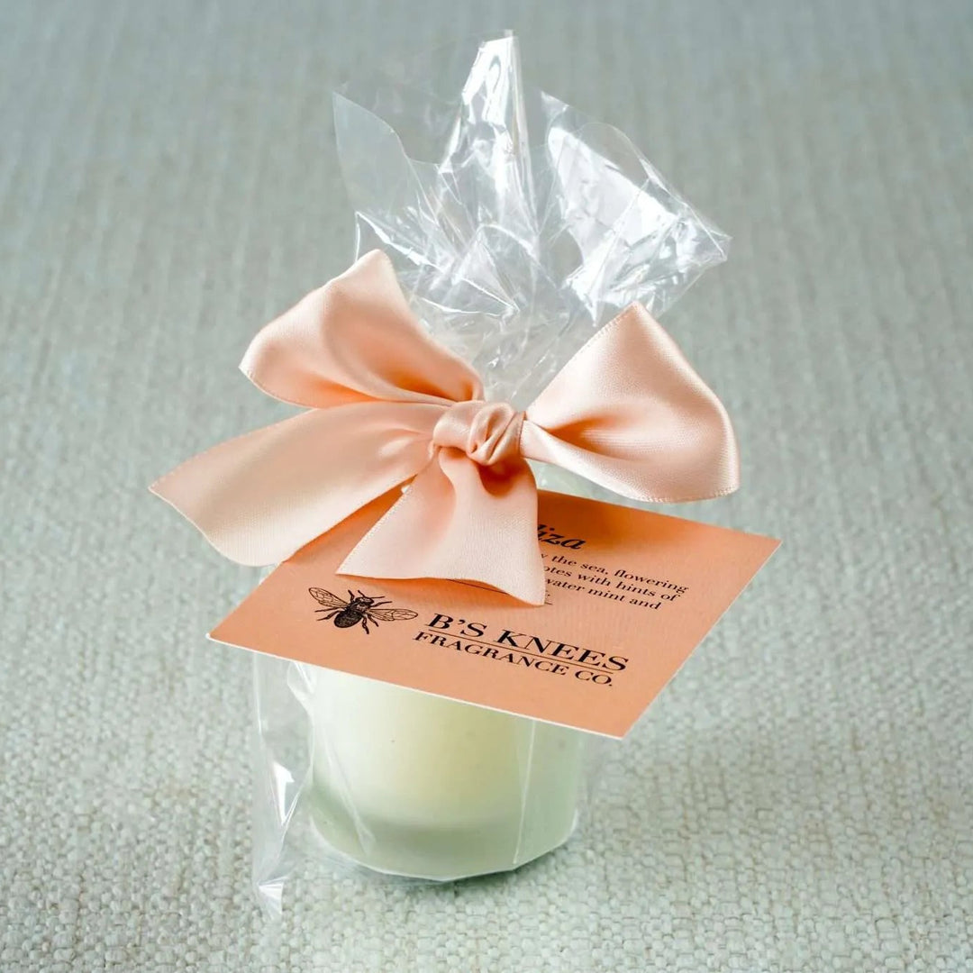 B's Knees Frosted Glass Votive - Eliza