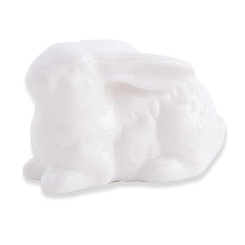 K & K Interiors White Porcelain Bunny - 2.75" Style 3