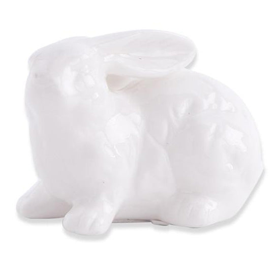 K & K Interiors White Porcelain Bunny - 2.75" Style 1