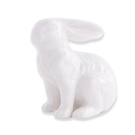 K & K Interiors White Porcelain Bunny - 2.75" Style 4
