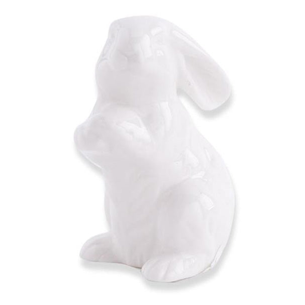 K & K Interiors White Porcelain Bunny - 2.75" Style 5