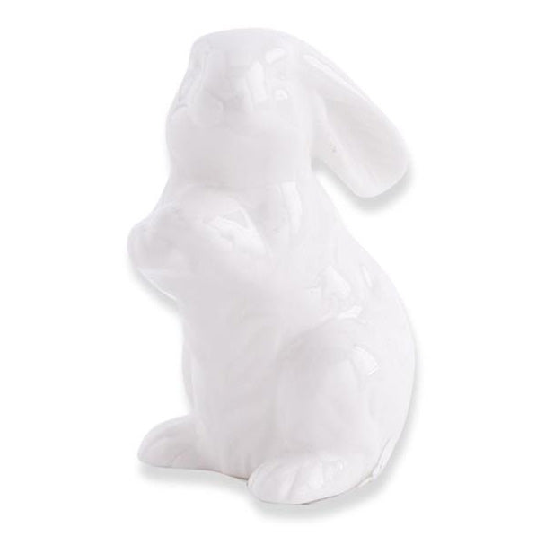 K & K Interiors White Porcelain Bunny - 2.75"  Style 6