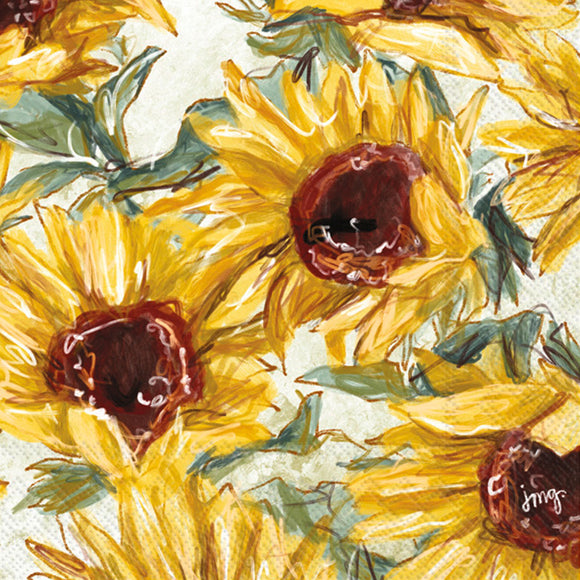 IHR Cocktail Napkins - Sunflower Field