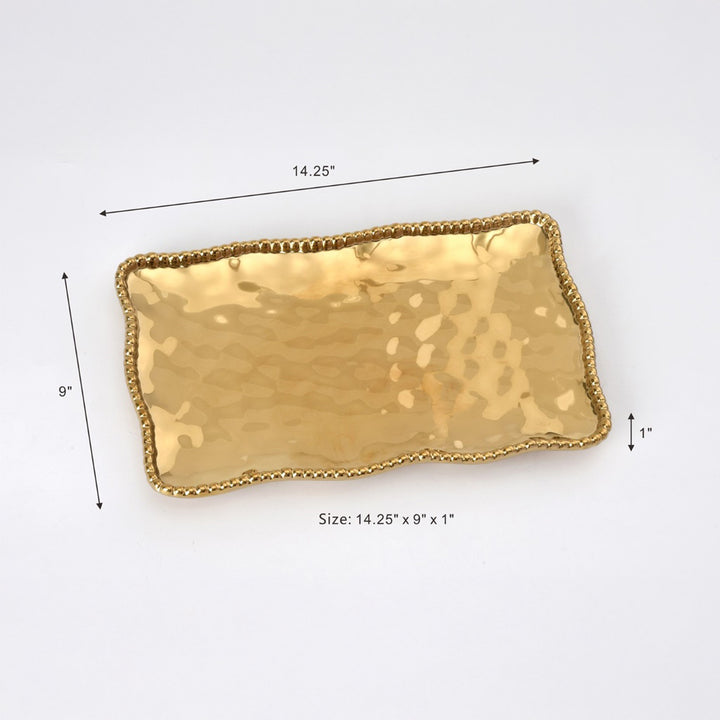 Pampa Bay Monaco Medium Platter - Gold