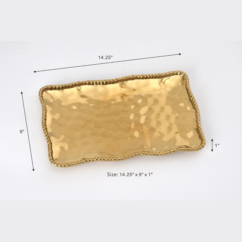 Pampa Bay Monaco Medium Platter - Gold