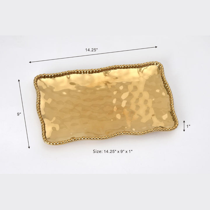 Pampa Bay Monaco Medium Platter - Gold