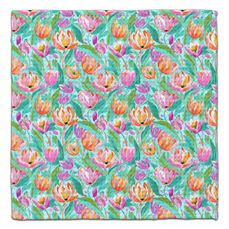 CJ Bella Co Eco-Friendly Washcloth - Tulips