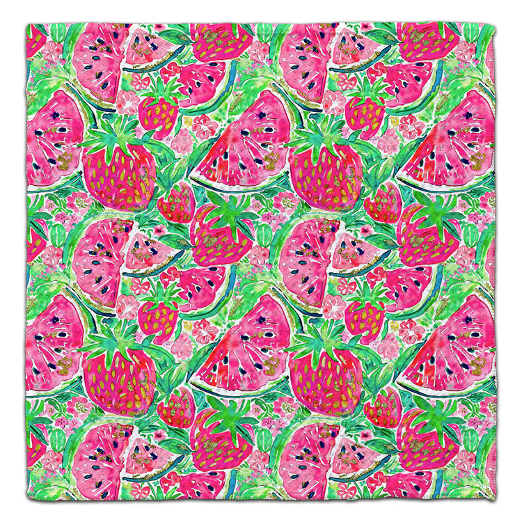 CJ Bella Co Eco-Friendly Washcloth - Strawberry & Watermelon