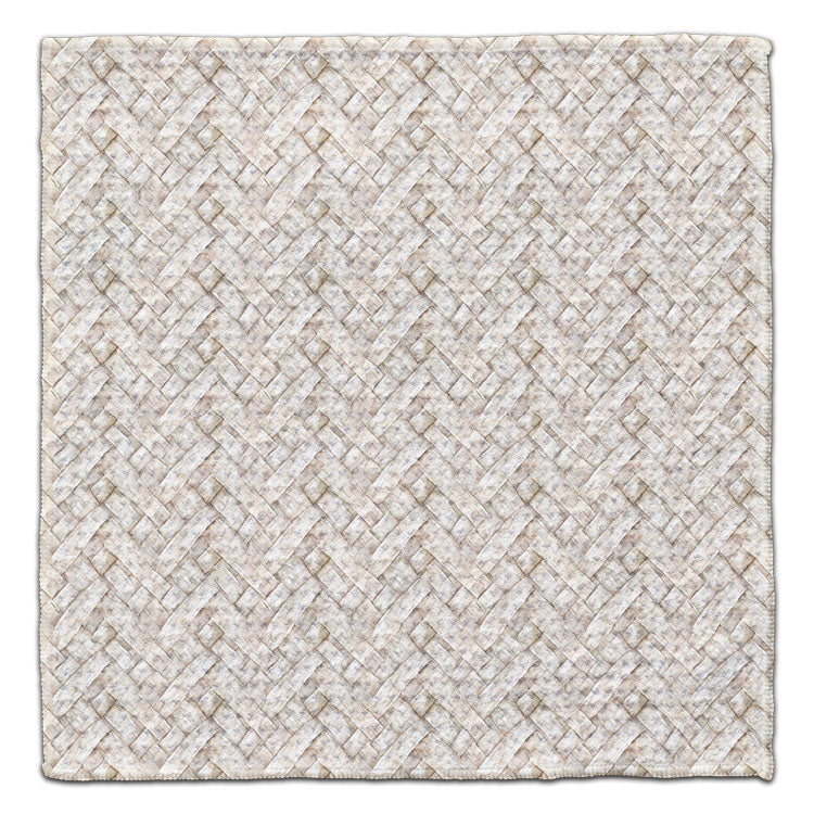 CJ Bella Co Eco-Friendly Washcloth - Beige Cross-Hatch