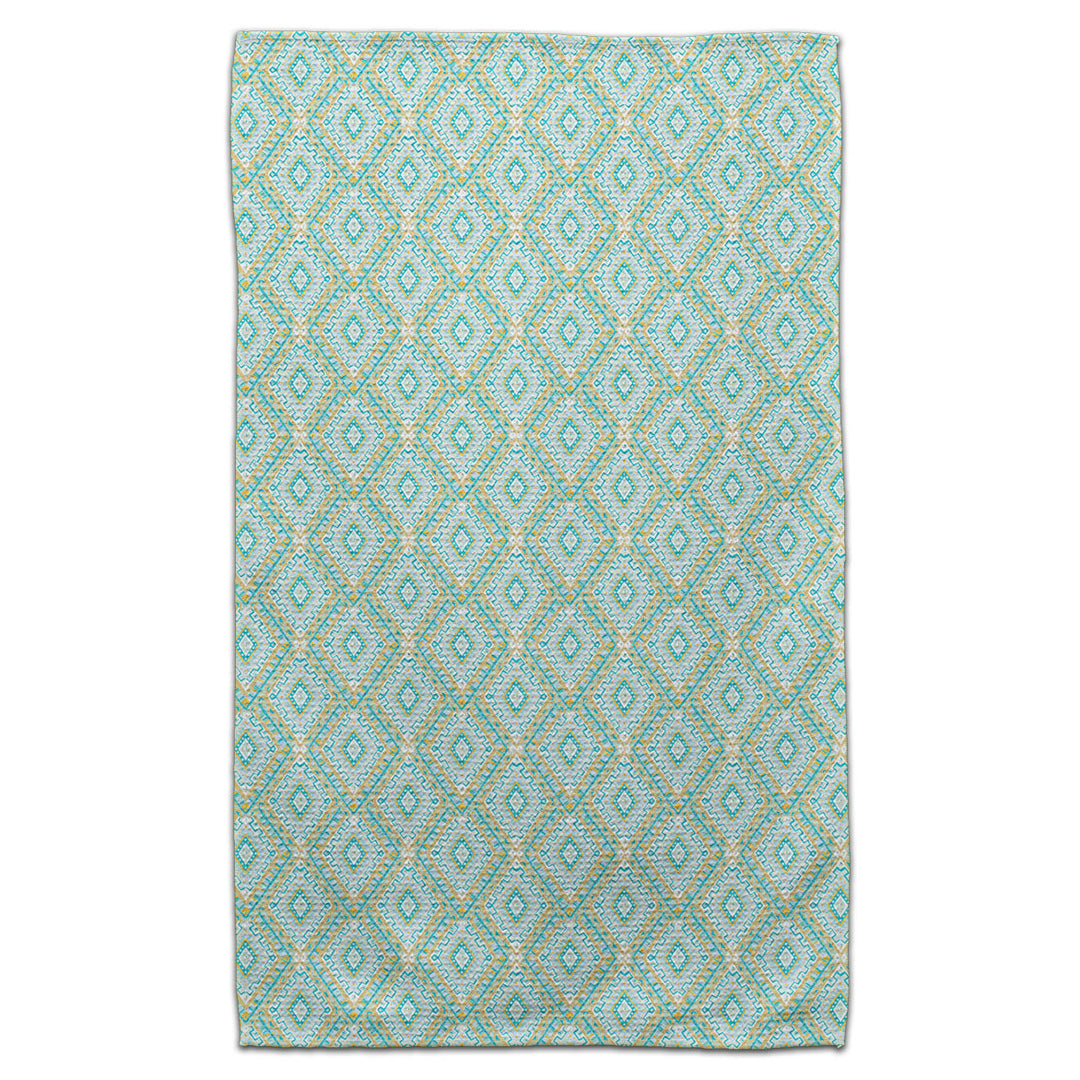 CJ Bella Co Eco-Friendly Towel - Gold/Blue Diamond