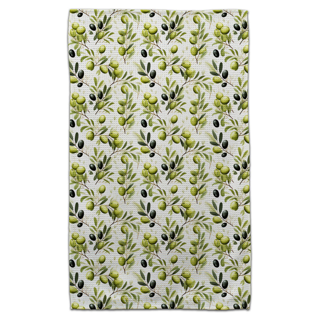 CJ Bella Co Eco-Friendly Towel - Green & Black Olives