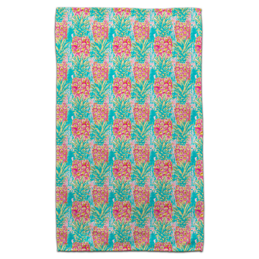 CJ Bella Co Eco-Friendly Towel - Pineapple Gold/Teal