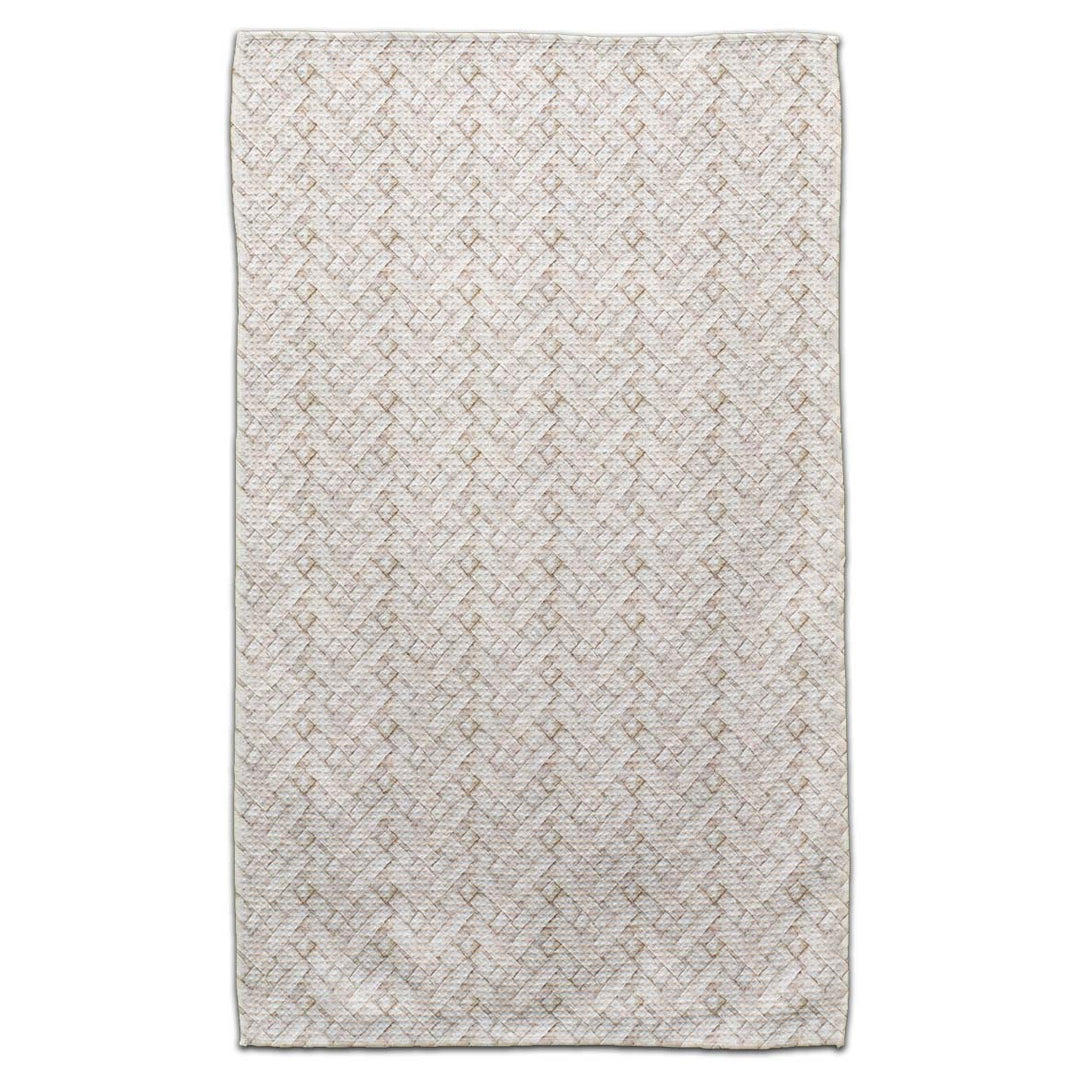 CJ Bella Co Eco-Friendly Towel - Beige Cross-Hatch