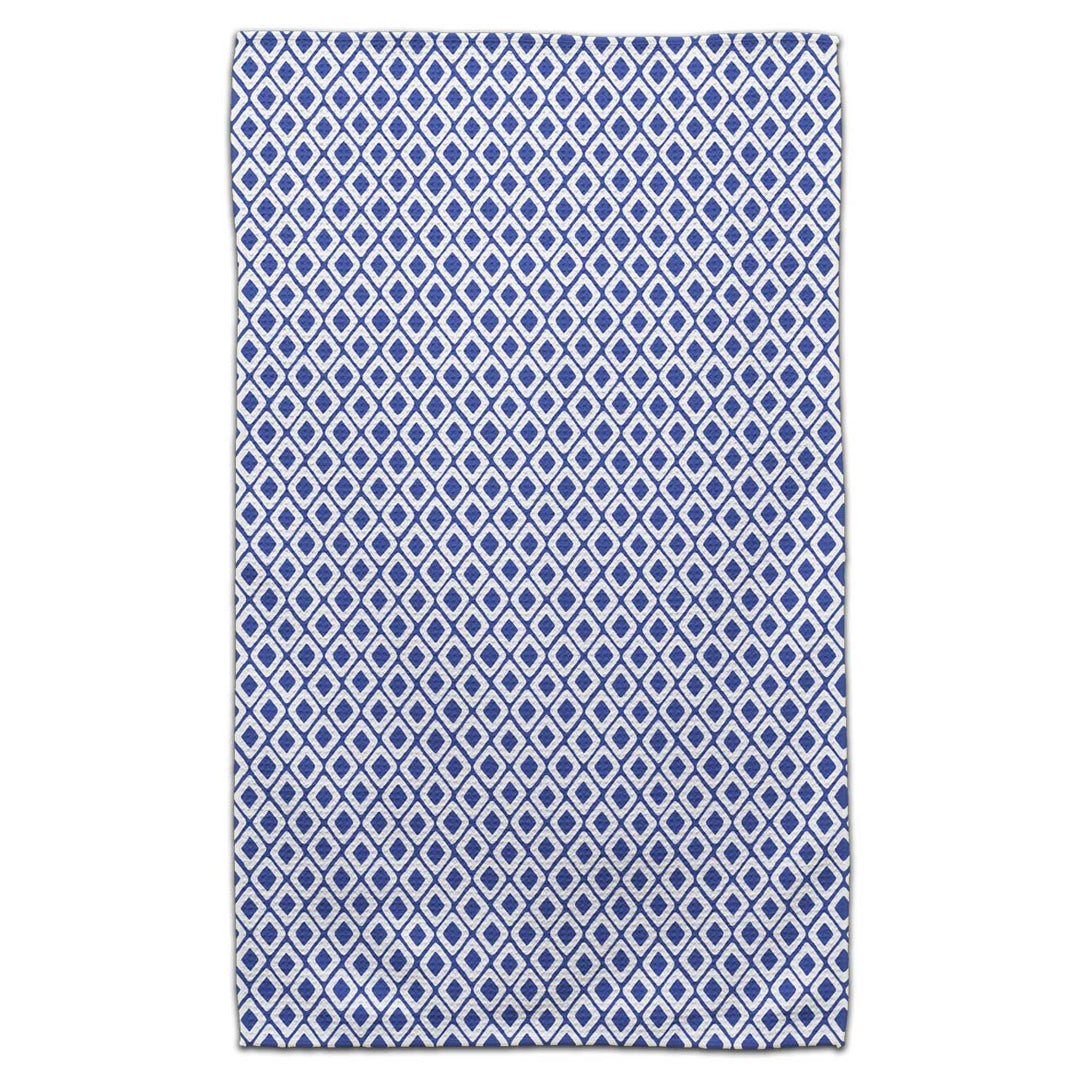 CJ Bella Co Eco-Friendly Towel - Blue Geo Double Diamond