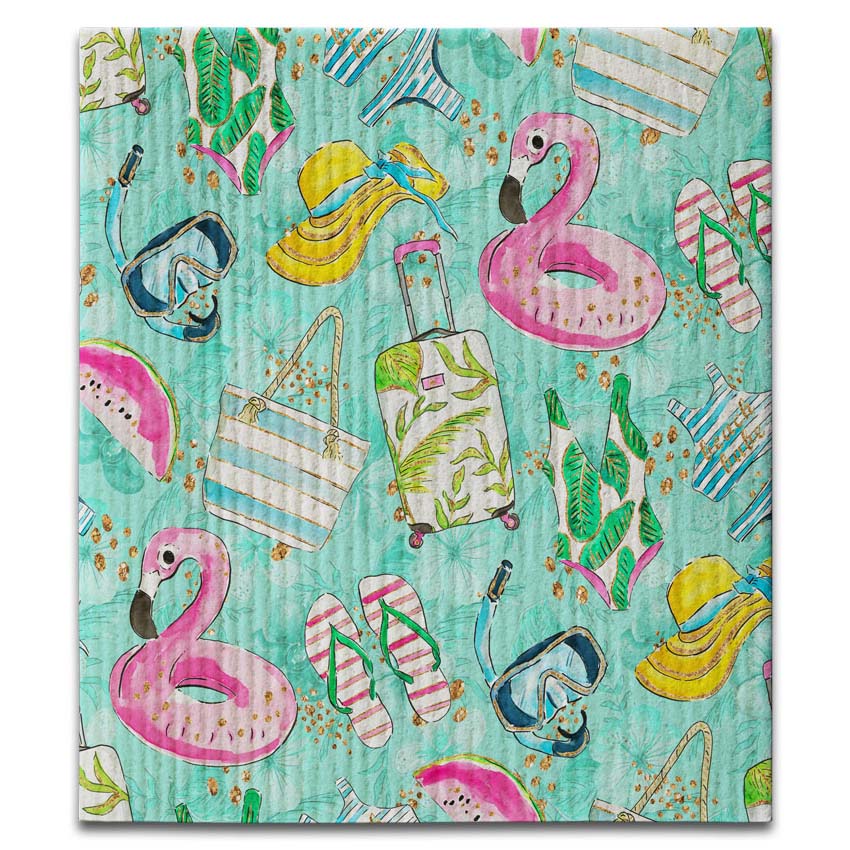 CJ Bella Co Dishcloth - Scuba/Luggage