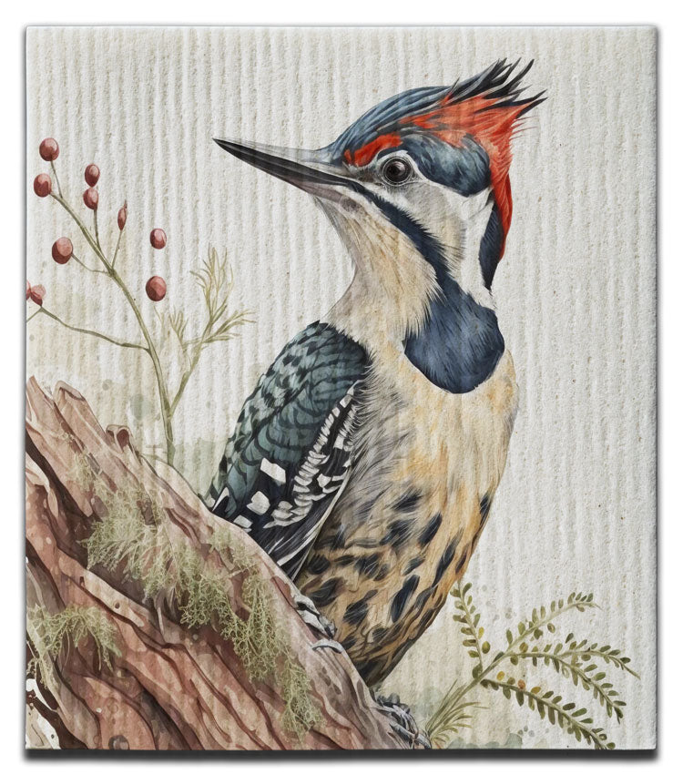 CJ Bella Co Dishcloth - Woodpecker