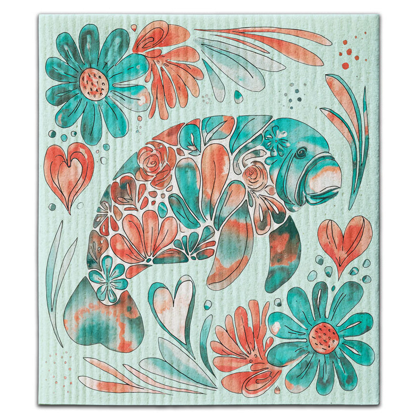 CJ Bella Co Dishcloth - Manatee/Mosaic