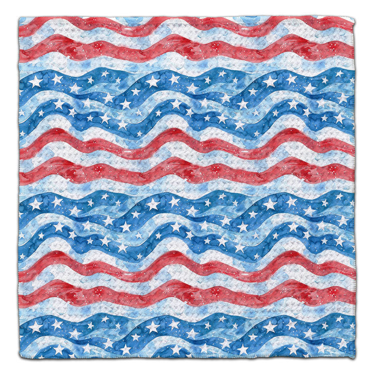 CJ Bella Co Eco-Friendly Washcloth - Stars & Stripes