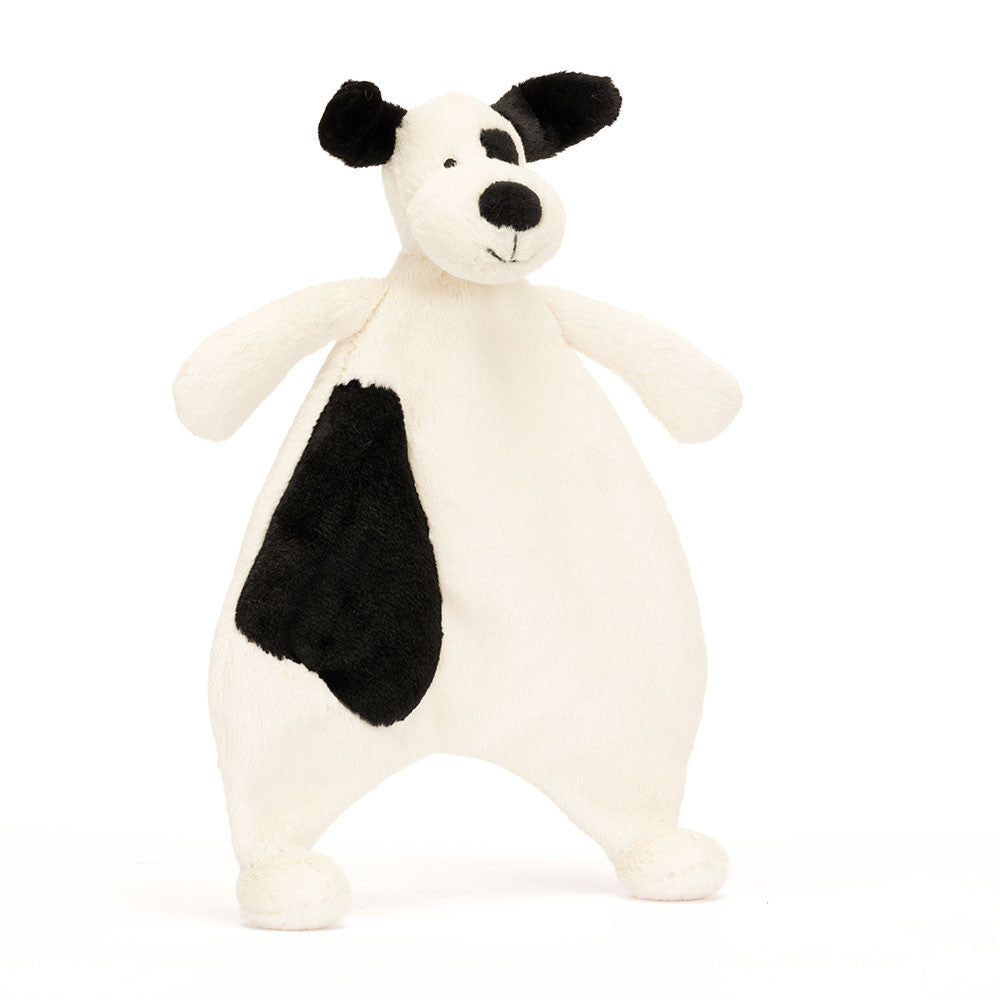 Jellycat Bashful Puppy Comforter Comforter - Black & Cream