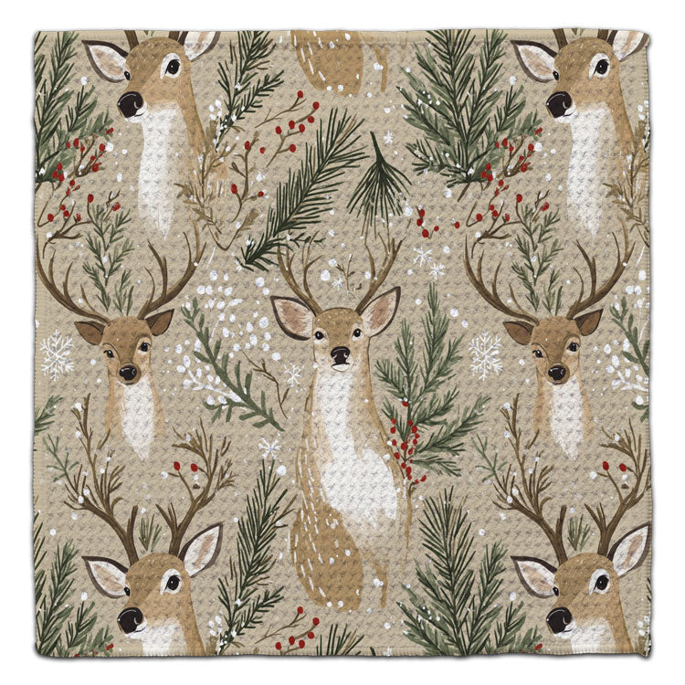 CJ Bella Co Eco-Friendly Washcloth - Deer with Twigs