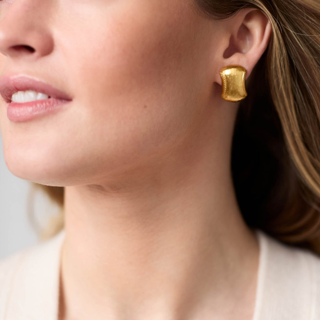 Julie Vos Cannes Clip Earrings - Gold